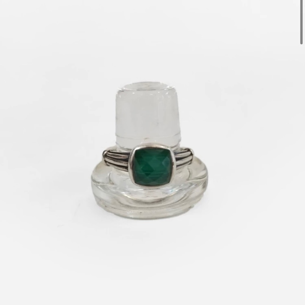 LAGOS Silver And Malachite Ring